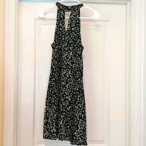 Black Dress with Flowers